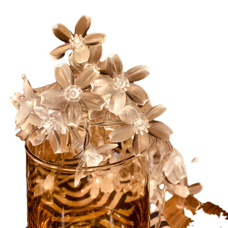 Sakura Small Colored Lights Flashing Light String Light Starry Room Bedroom Camping